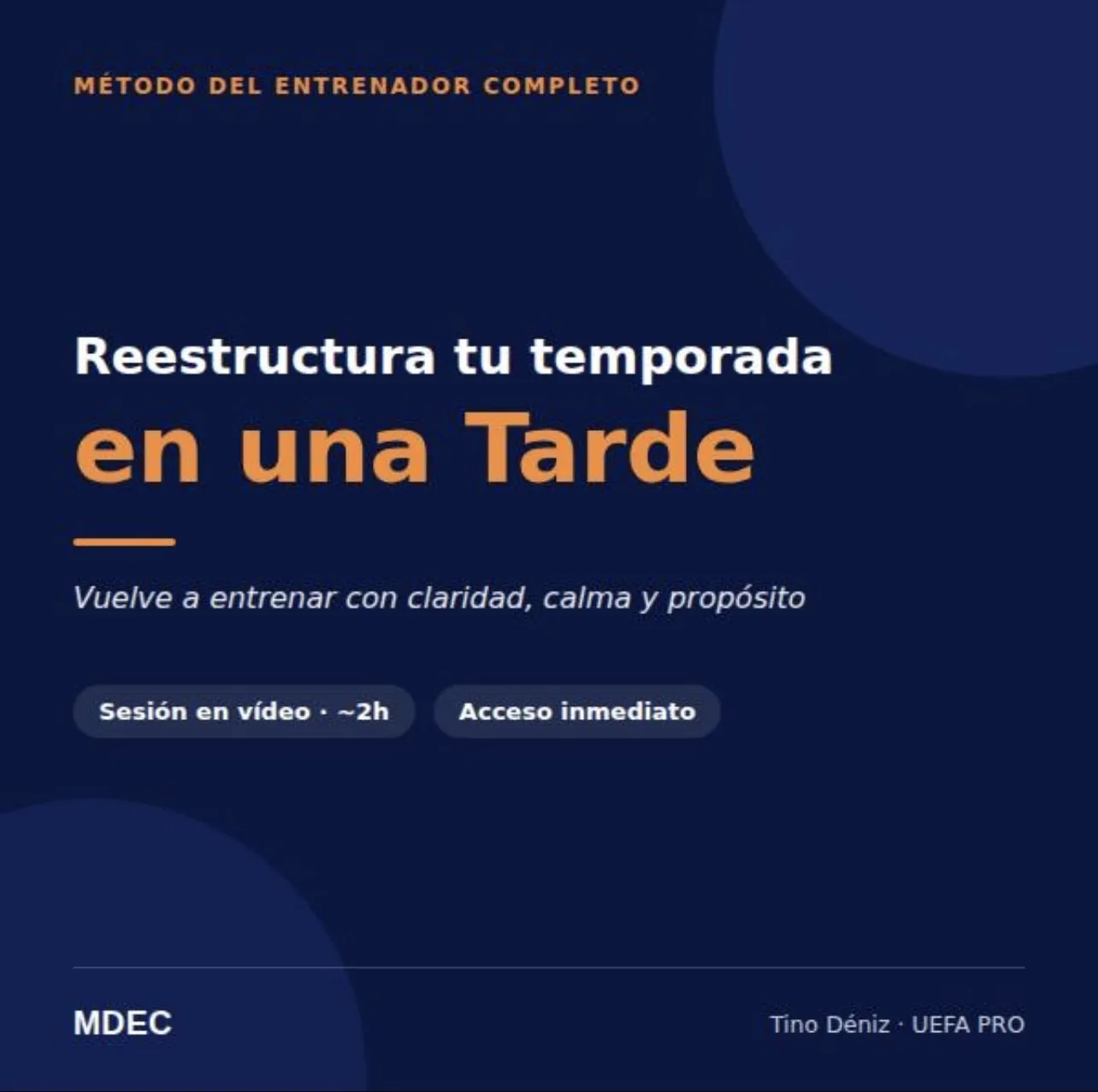 Reestructura tu Temporada